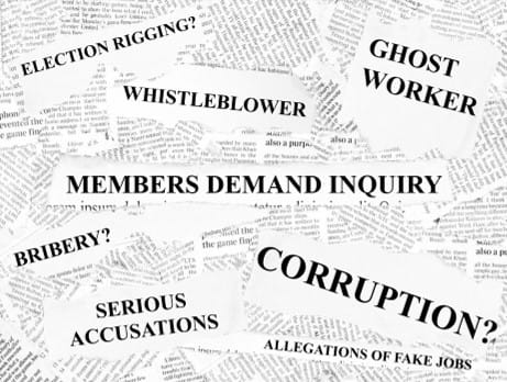 Sharon Graham must answer corruption accusations. If proven she must resign.